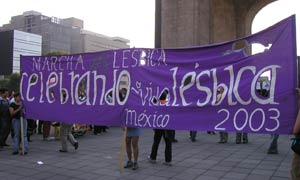 Marcha lesbica Mexico 2003