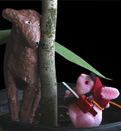 Les lapines. Grand arbre