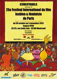 Poster of the 25th Festival 2013 designed by Pascale Velleine