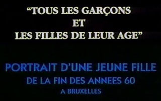 Portrait d'une jeune fille de la fin des annes 60  Bruxelles